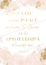 Load image into Gallery viewer, Eu am culc si adorm in pace Romanian Printable
