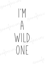 Load image into Gallery viewer, I’m a Wild One Baby Lion Boy Kids Printable