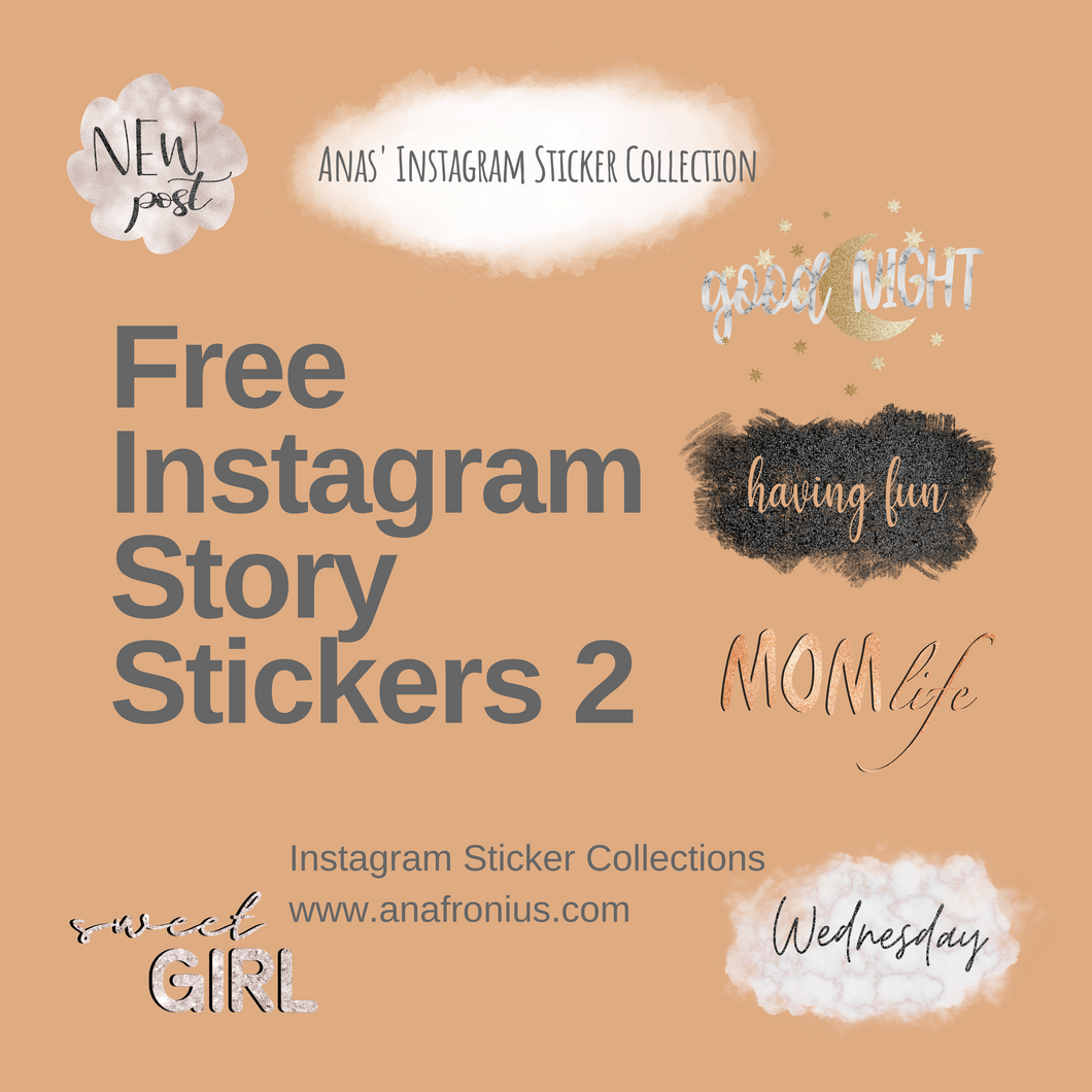 Free Instagram Story Stickers Pack 2