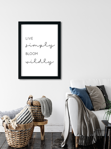 Live Simply Bloom Wildly Printable