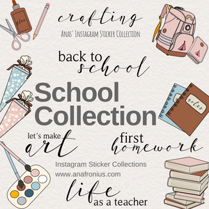 Instagram Story Stickers School Collection