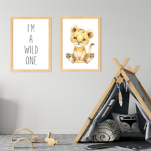 Load image into Gallery viewer, I’m a Wild One Baby Lion Boy Kids Printable