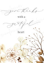 Load image into Gallery viewer, Give Thanks With a Grateful Heart Printable