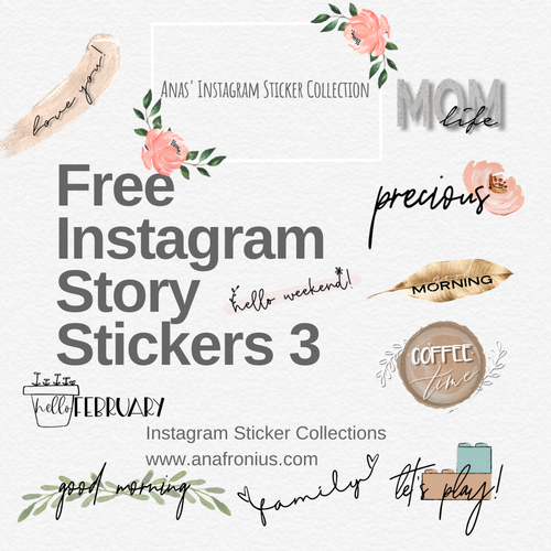 Free Instagram Story Stickers Pack 3