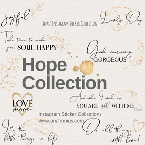 Instagram Story Stickers Hope Collection