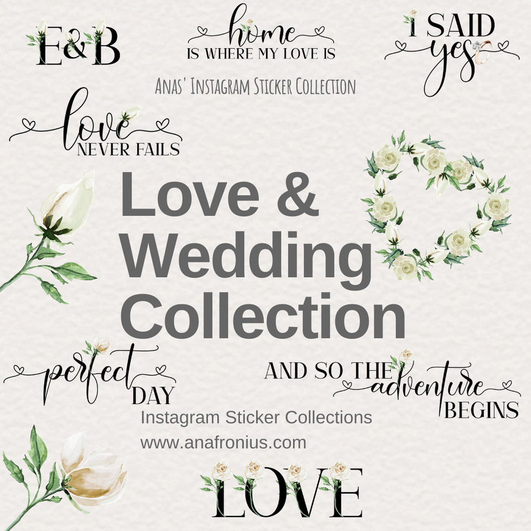 Instagram Story Love and Wedding Collection