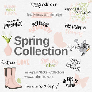 Spring Collection Story Sticker Story Elements