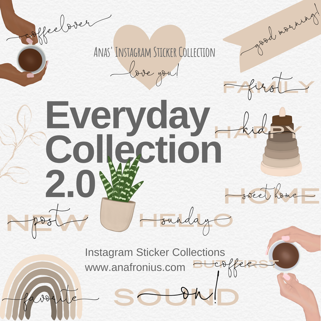 Instagram Story Elements - Everyday Collection 2.0 -Extended version