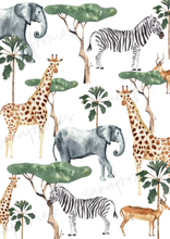 Load image into Gallery viewer, I’m a Wild One Safari Animals Kids Printable