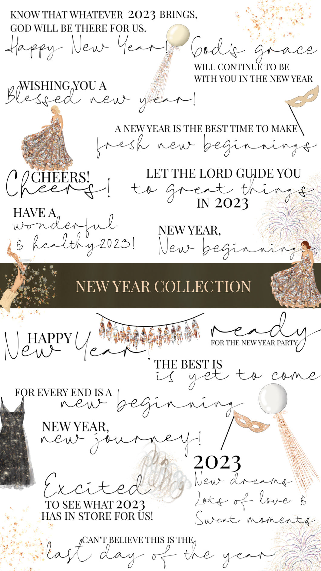 Story Stickers New Year Collection