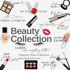 Beauty Collection Story Sticker Story Elements Cliparts