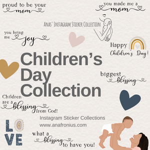 Instagram Story Stickers Children’s Day Collection