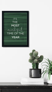 It’s the Most Wonderful Time of the Year green Printable