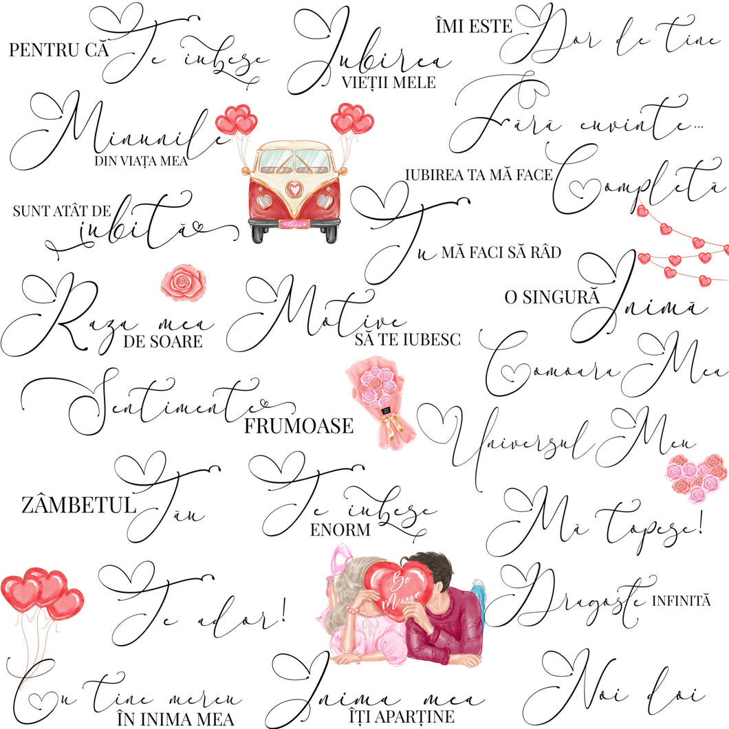 Story Stickers Romanian Love Collection