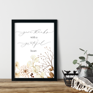 Give Thanks With a Grateful Heart Printable