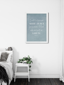 I will lie down and sleep in peace 1.1 Printable